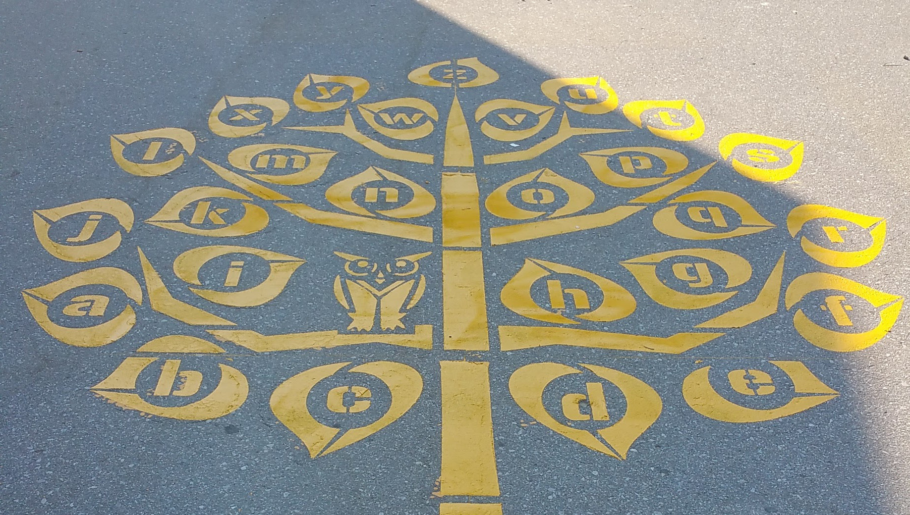 letter tree stencil
