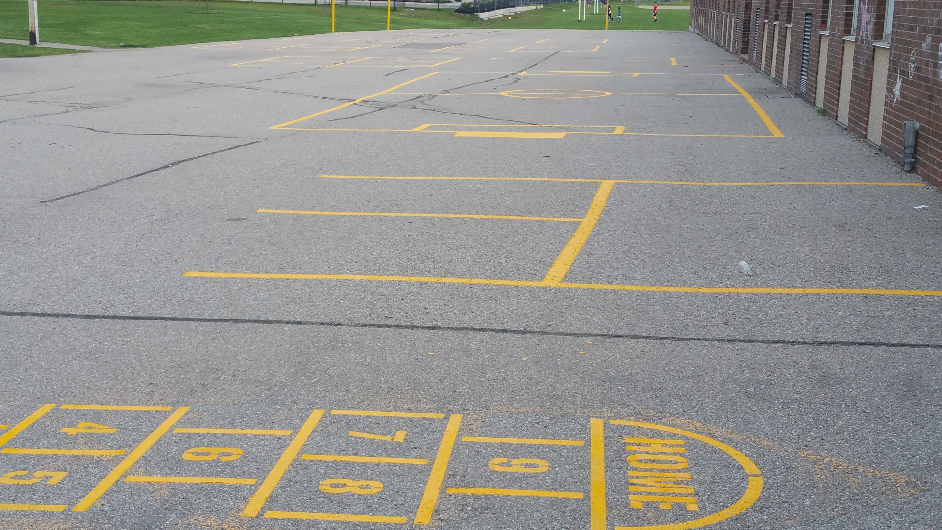 playground panting with lines