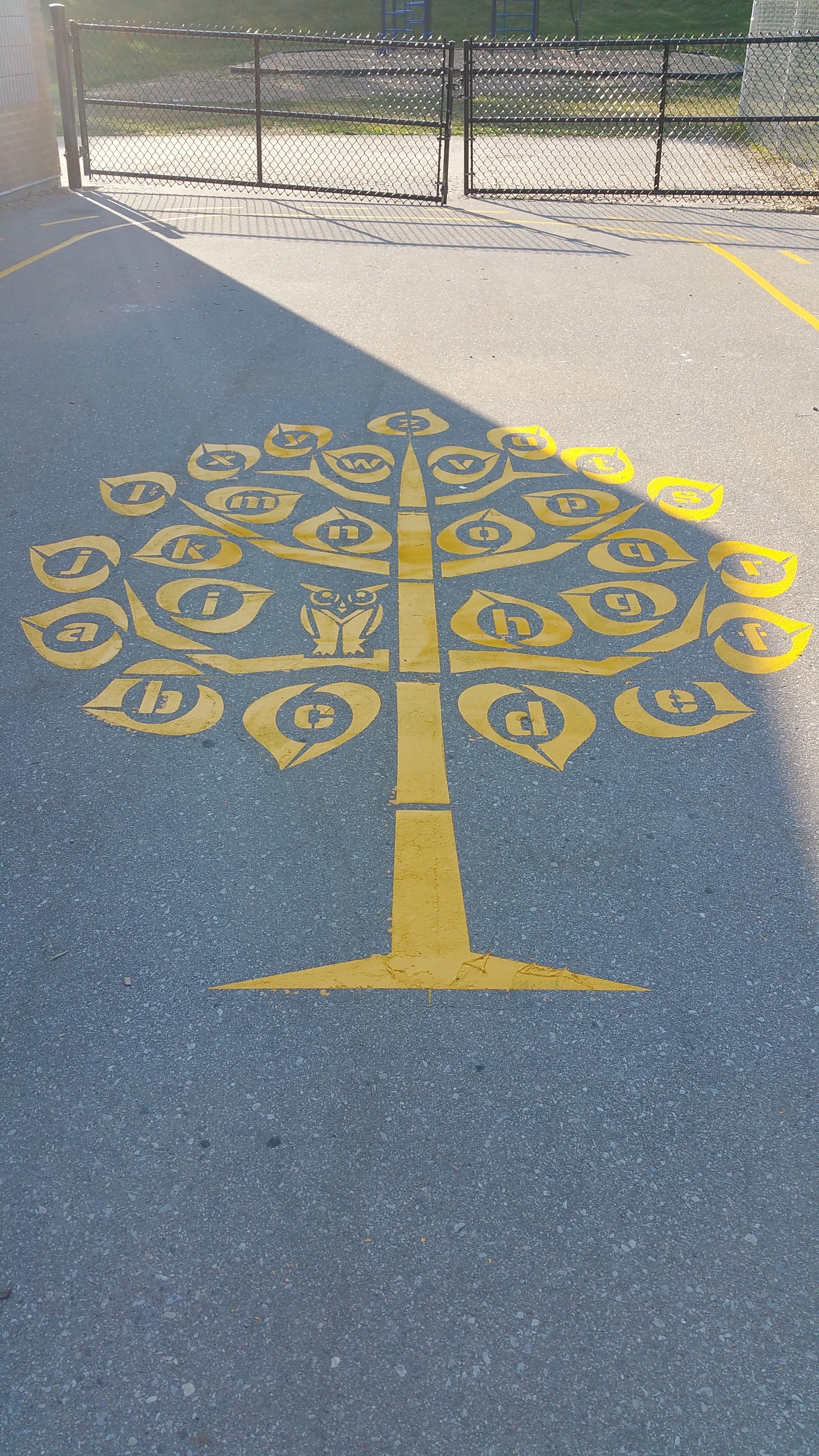 letter tree painting