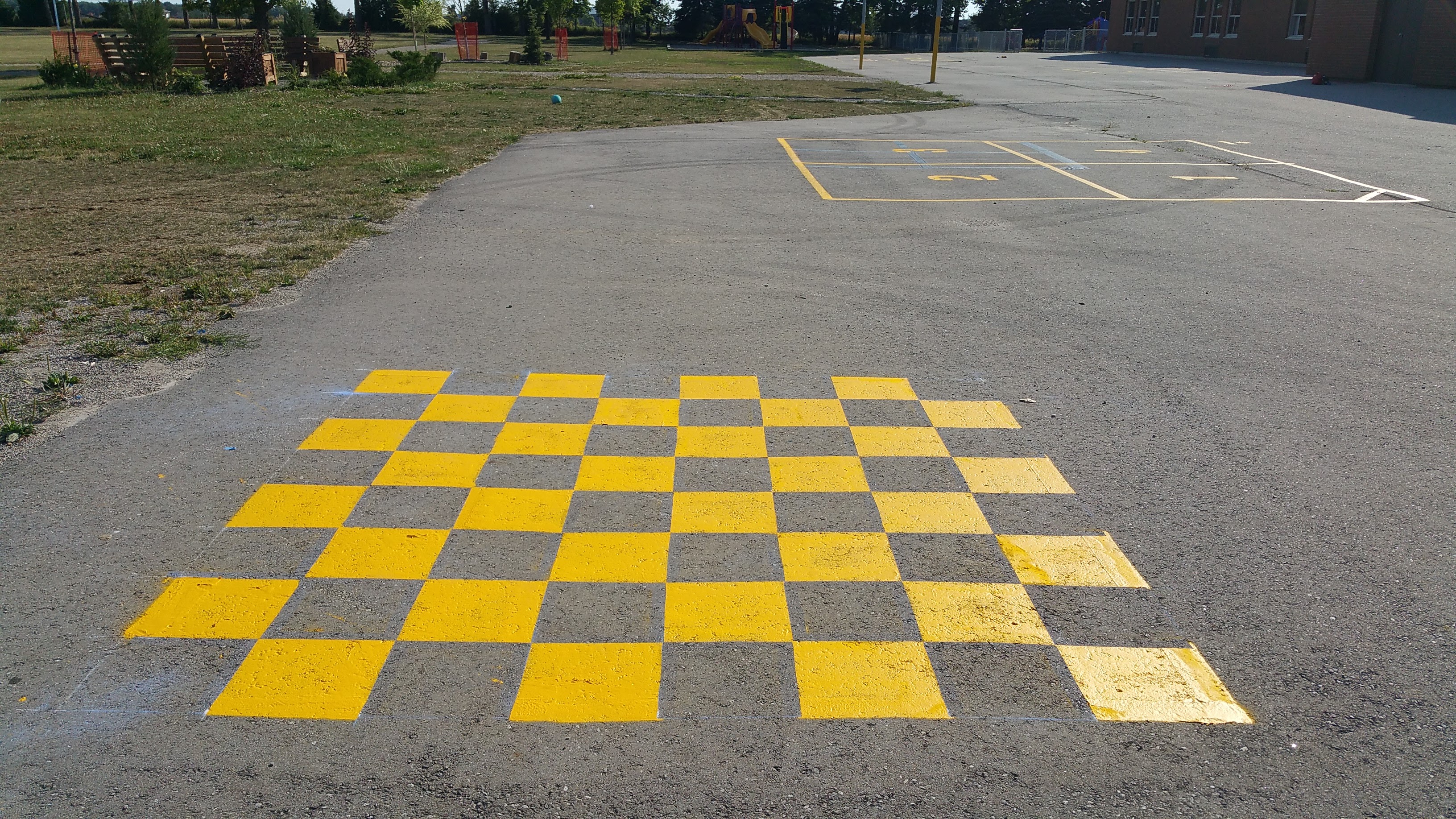 checkerboard painting