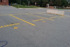 reserved parking spaces