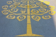 letter tree painting