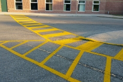 crosswalk and safety zone