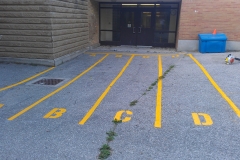 backpack lines painting